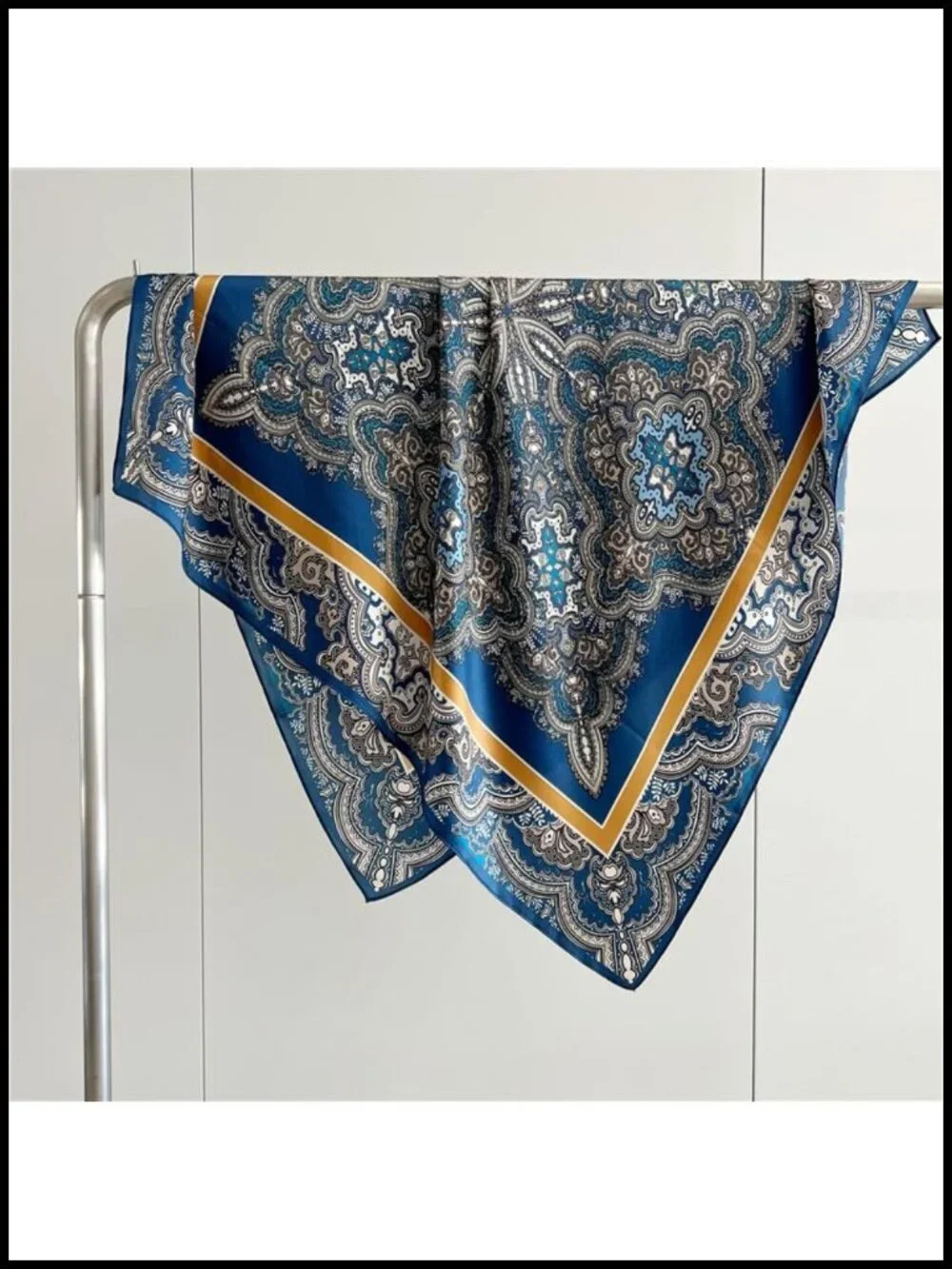 100% Pure Mulberry Silk Scarf 35x35 Large Square Lightweight Headscarf Hair